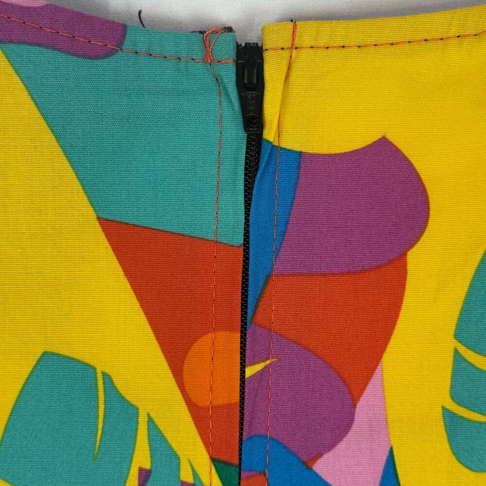 Nooworks Tropico Molly Mini Dress Colorful Abstract Cotton A Line NWT Size 2XL - Picture 4 of 13